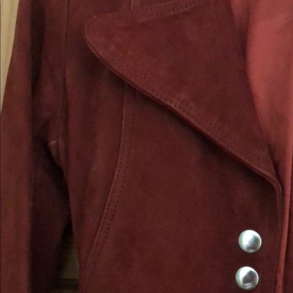 Nasty Gal Rust Sueded Belted Trench - Picture 3 of 5